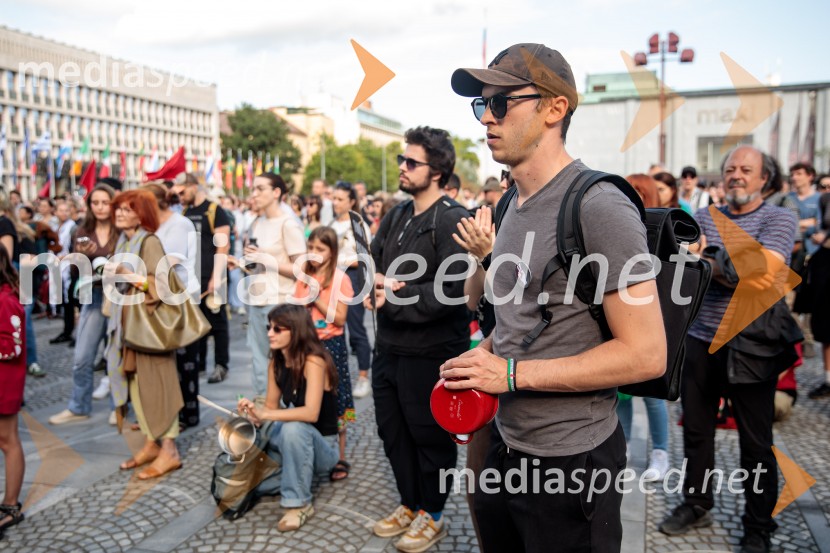 Protest civilne družbe Gaza strada, kaj dela vlada!?