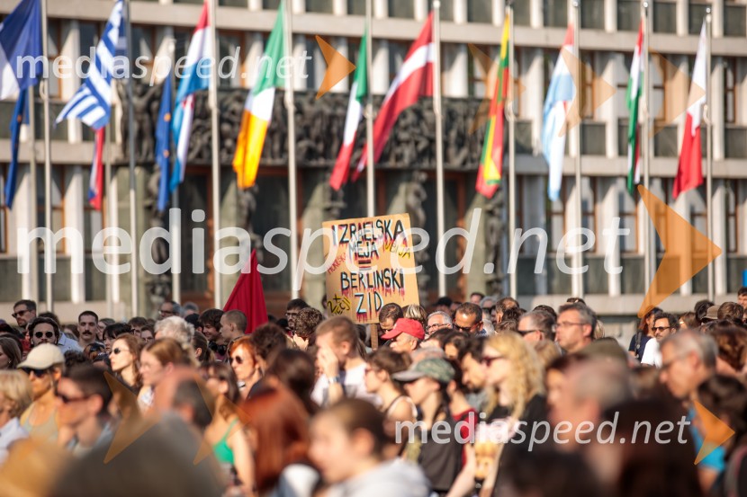 Protest civilne družbe Gaza strada, kaj dela vlada!?
