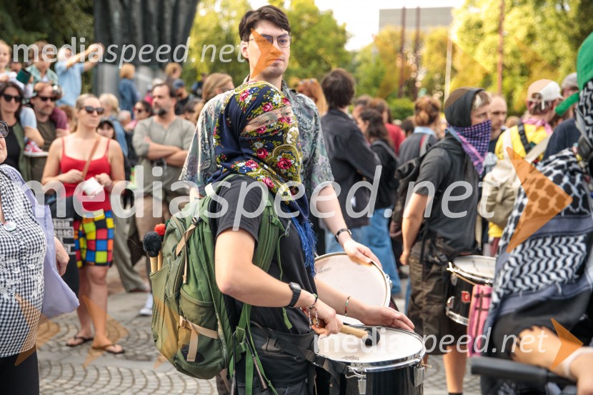 Protest civilne družbe Gaza strada, kaj dela vlada!?