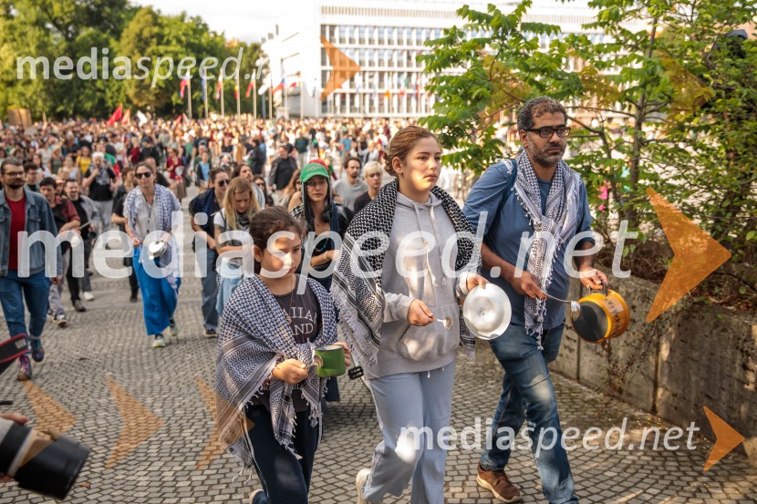 Protest civilne družbe Gaza strada, kaj dela vlada!?
