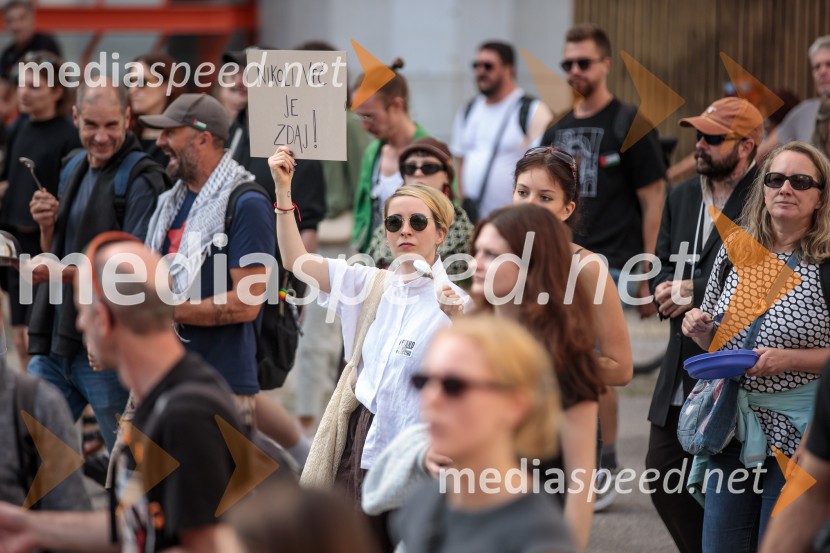 Protest civilne družbe Gaza strada, kaj dela vlada!?