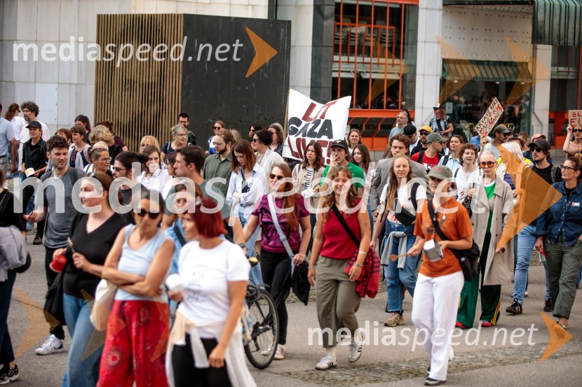 Protest civilne družbe Gaza strada, kaj dela vlada!?