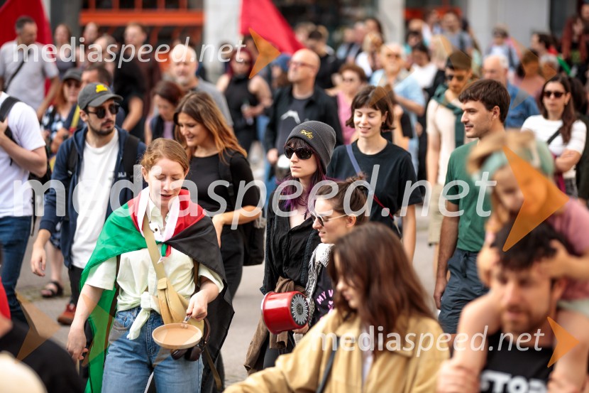 Protest civilne družbe Gaza strada, kaj dela vlada!?