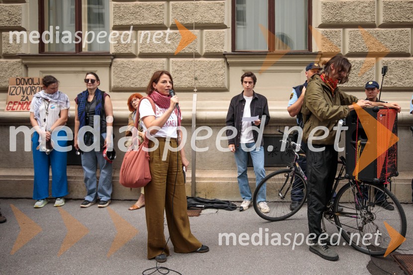  Zala Primc, aktivistkaProtest civilne družbe Gaza strada, kaj dela vlada!?