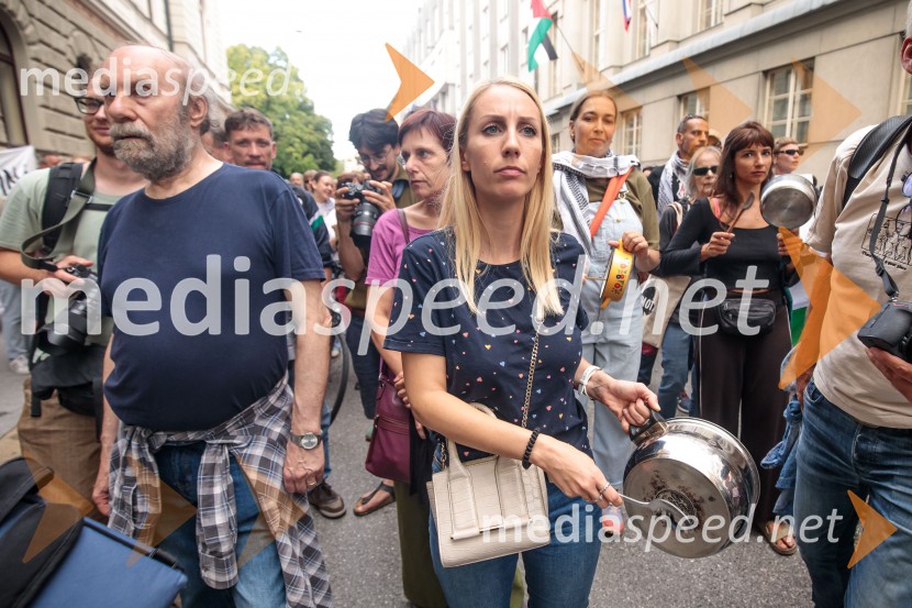 Protest civilne družbe Gaza strada, kaj dela vlada!?