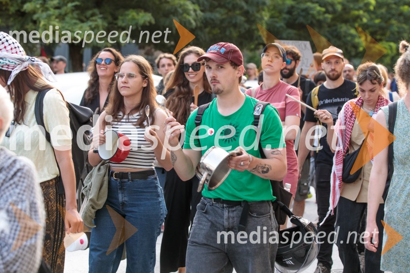 Protest civilne družbe Gaza strada, kaj dela vlada!?