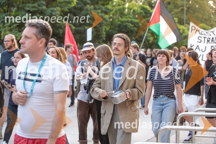 Protest civilne družbe Gaza strada, kaj dela vlada!?