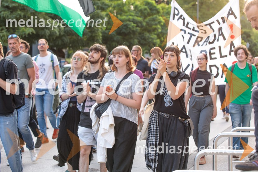 Protest civilne družbe Gaza strada, kaj dela vlada!?