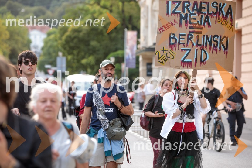 Protest civilne družbe Gaza strada, kaj dela vlada!?