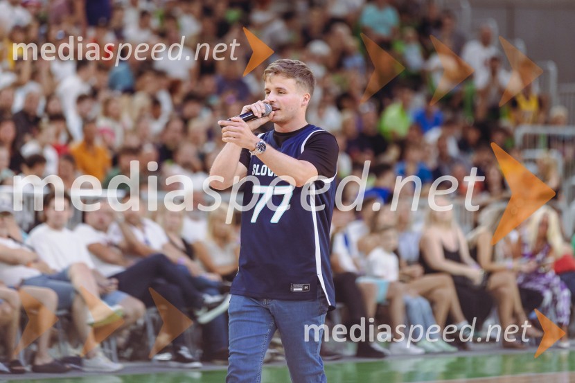  Klemen Kopina, speaker, MCSlovenija : Nemčija, Košarka