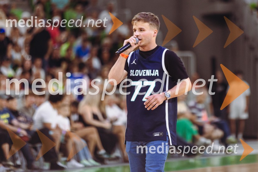  Klemen Kopina, speaker, MCSlovenija : Nemčija, Košarka