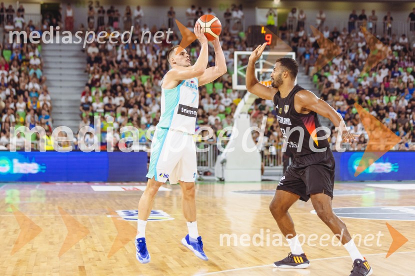  Klemen Prepelič, košarkar;  ... Slovenija : Nemčija, Košarka