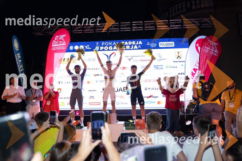  Luka Mezgec, kolesar;  Tadej Pogačar, kolesar;  Matteo Trentin, kolesar7. Pokal Tadeja Pogačarja v Komendi