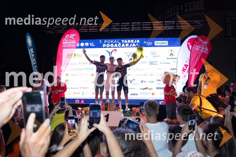  Luka Mezgec, kolesar;  Tadej Pogačar, kolesar;  Matteo Trentin, kolesar7. Pokal Tadeja Pogačarja v Komendi