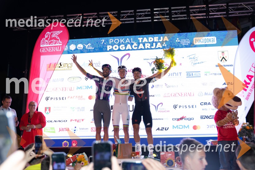  Luka Mezgec, kolesar;  Tadej Pogačar, kolesar;  Matteo Trentin, kolesar7. Pokal Tadeja Pogačarja v Komendi