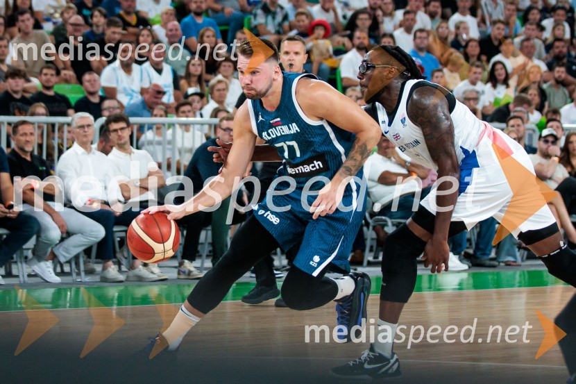  Luka  Dončić, košarkar;  ... Prva zmaga Slovenije: Dončić blestel proti Veliki Britaniji