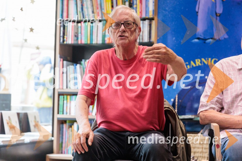  Sergio Tavčar, novinarNovinarska konferenca ob izidu knjige 77: Osrečenost v času Luke Dončića