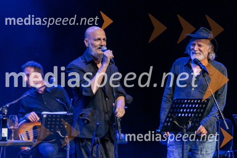  Damir Urban, hrvaški glasbenik, skladatelj;  Rade Šerbedžija, igralec, glasbenikRade Šerbedžija: Moj klobuk ima 3 luknje, Ljubljana Festival