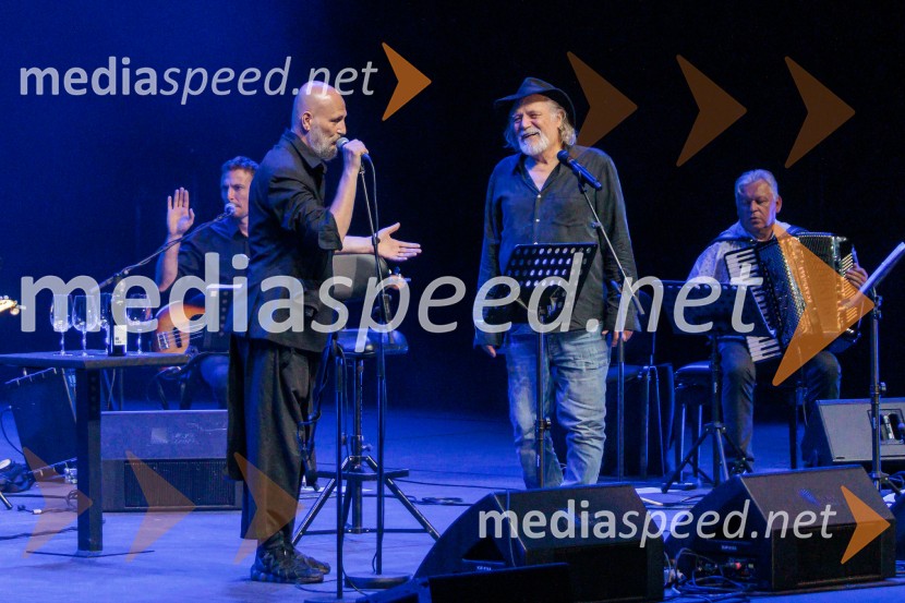  Damir Urban, hrvaški glasbenik, skladatelj;  Rade Šerbedžija, igralec, glasbenikRade Šerbedžija: Moj klobuk ima 3 luknje, Ljubljana Festival