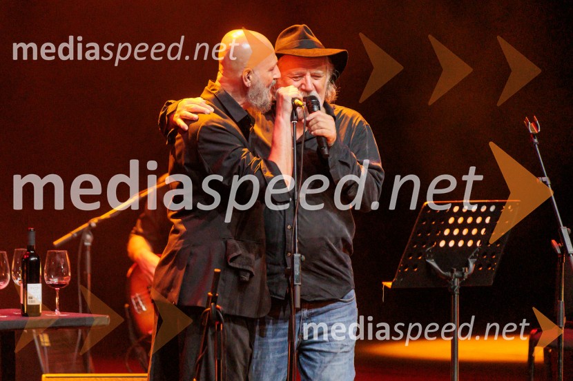  Damir Urban, hrvaški glasbenik, skladatelj;  Rade Šerbedžija, igralec, glasbenikRade Šerbedžija: Moj klobuk ima 3 luknje, Ljubljana Festival