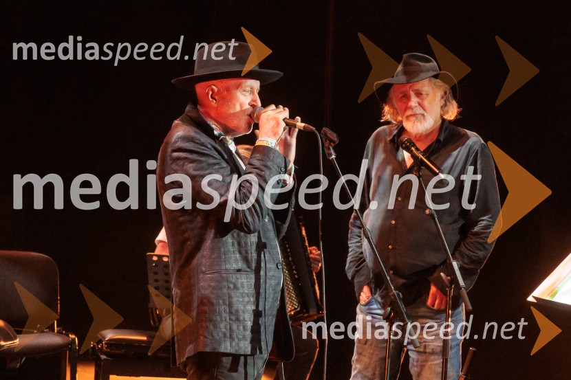  Vlado Kreslin, glasbenik;  Rade Šerbedžija, igralec, glasbenikRade Šerbedžija: Moj klobuk ima 3 luknje, Ljubljana Festival