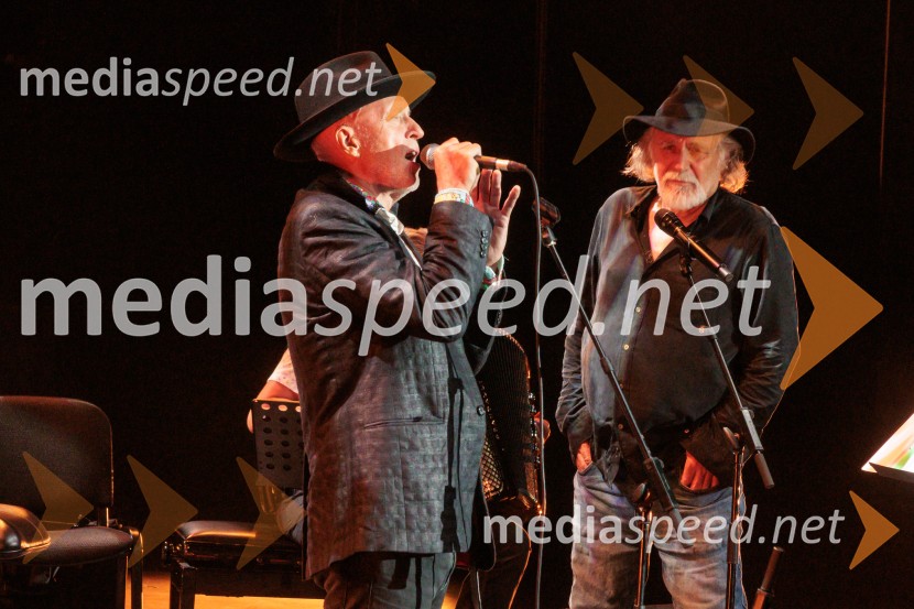  Vlado Kreslin, glasbenik;  Rade Šerbedžija, igralec, glasbenikRade Šerbedžija: Moj klobuk ima 3 luknje, Ljubljana Festival