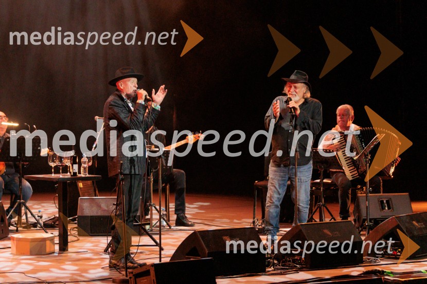  Vlado Kreslin, glasbenik;  Rade Šerbedžija, igralec, glasbenikRade Šerbedžija: Moj klobuk ima 3 luknje, Ljubljana Festival