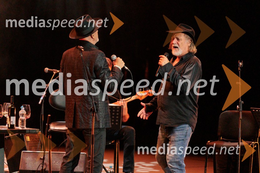  Vlado Kreslin, glasbenik;  Rade Šerbedžija, igralec, glasbenikRade Šerbedžija: Moj klobuk ima 3 luknje, Ljubljana Festival