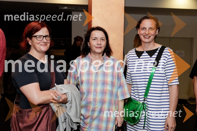  Saša  Ogrizek, Oddelek za kulturo MOL;  Tanja  Radež, oblikovalka;  Alma  Redžić Selimović, direktorica BunkerjaMladi levi 2025, otvoritev festivala