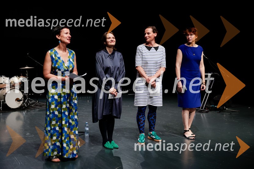  Maja Vižin, izvršna producentka festivala Mladi levi;  Klara  Drnovšek Solina, sokuratorica programa Mladi levi;  Alma  Redžić Selimović, direktorica Bunkerja;  Špela  Kopitar, vodja programa Stare elektrarneMladi levi 2025, otvoritev festivala