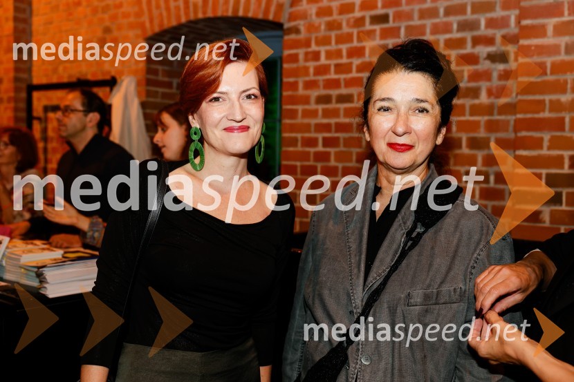 dr. Asta Vrečko, ministrica za kulturo;  Zdenka Badovinac, kustosinjaMladi levi 2025, otvoritev festivala
