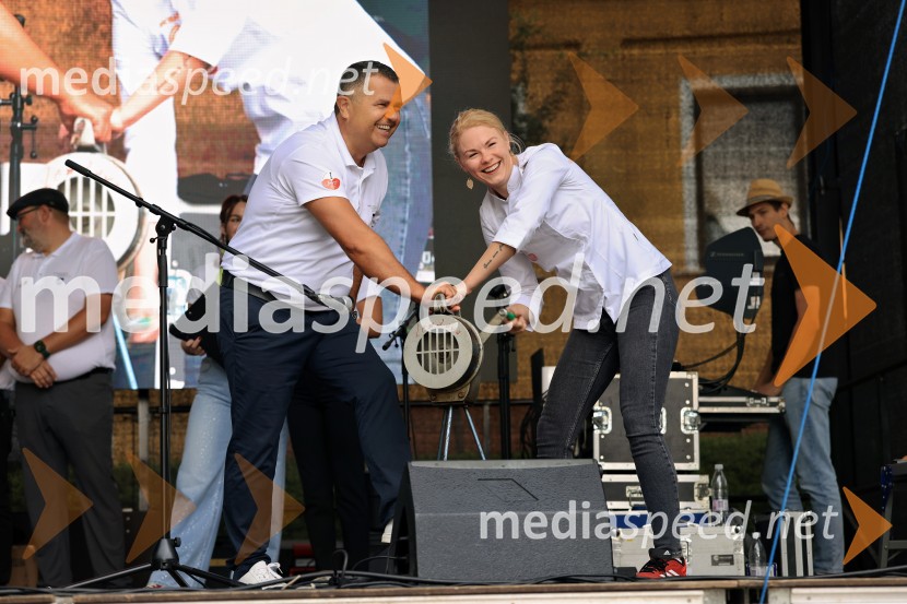  Janez Magyar, župan, Občina Lendava;  Miša Koplova, Masterchef Slovenija 2025, zmagovalka Bogračfest 2025: kulinarični vrhunec Festivala Vinarium