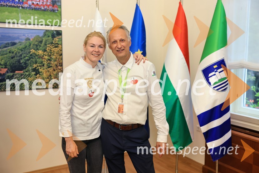  Miša Koplova, Masterchef Slovenija 2025, zmagovalka ;  Bojan Petrijan, v.d. direktorja, Zavod za turizem in razvoj LendavaBogračfest 2025: kulinarični vrhunec Festivala Vinarium