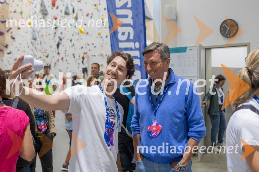  ... ;  Borut Pahor, nekdanji predsednik Republike SlovenijePlezalni maraton z Janjo Garnbret