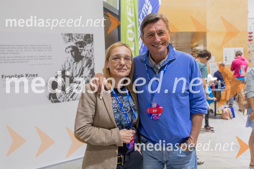 dr. Alja  Brglez, šefinja kabineta bivšega predsednika RS;  Borut Pahor, nekdanji predsednik Republike SlovenijePlezalni maraton z Janjo Garnbret