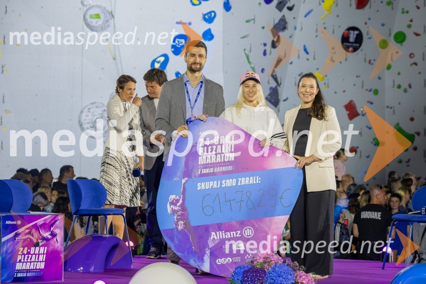  Denis Bende Živčec, novinar, Večer;  Janja Garnbret, športna plezalka;  ... Plezalni maraton z Janjo Garnbret