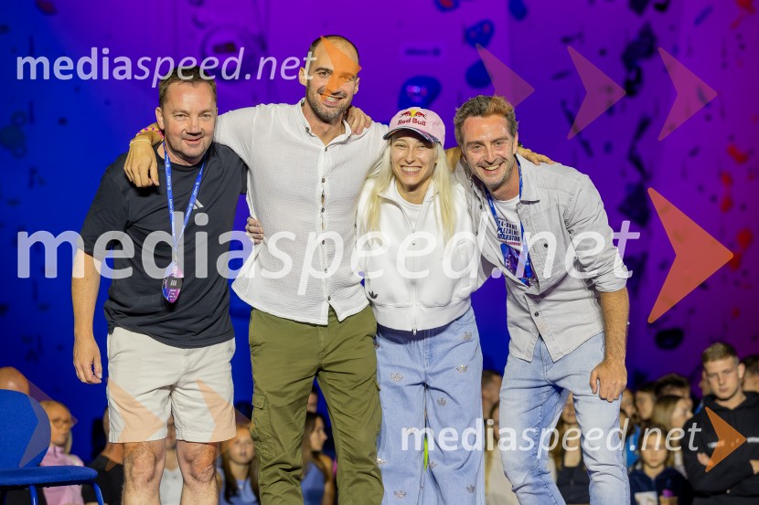  Roman Krajnik, trener Janje Garnbret;  ... ;  Janja Garnbret, športna plezalka;  ... ;  ... Plezalni maraton z Janjo Garnbret