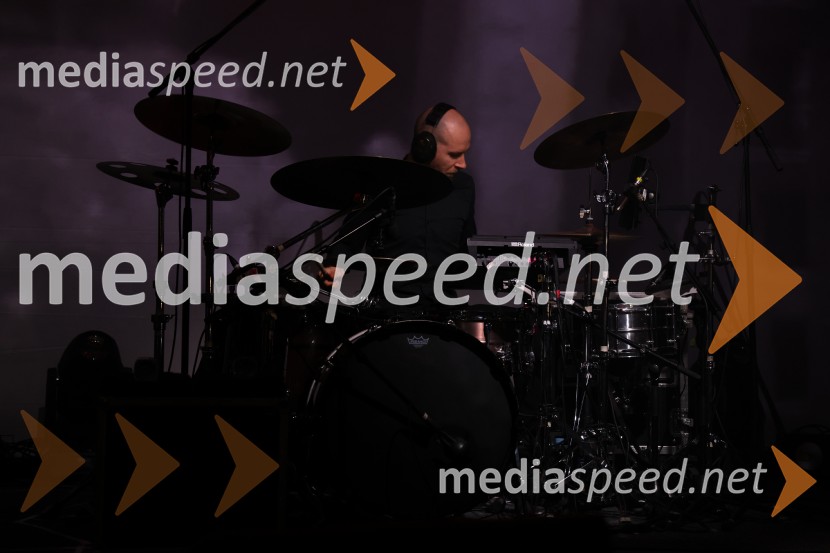  Janez Gabrič, bobni, skupina LaibachLaibach na Letnem odru Ruše