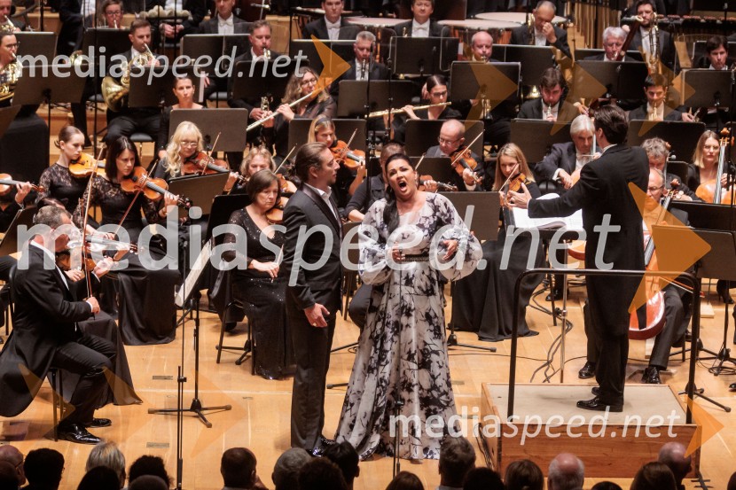  Jérôme Boutllier, operni pevec;  Anna Netrebko, sopranistkaVečer Puccinijeve glasbe, Ljubljana Festival