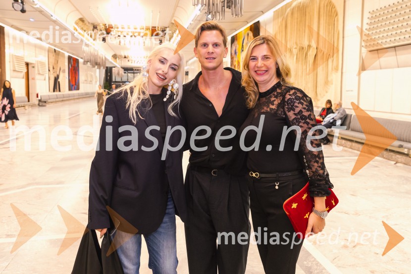  Sara Briški Cirman - Raiven, pevka, harfistka;  Lukas Zuschlag, umetniški direktor ljubljanskega baleta;  Barbara Čepirlo Čičigoj, odnosi z javnostjo Opera in Balet LjubljanaVečer Puccinijeve glasbe, Ljubljana Festival