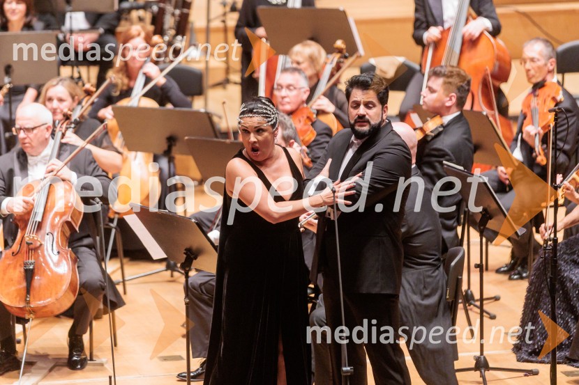  Anna Netrebko, sopranistka;  Jusif Ejvazov, tenorVečer Puccinijeve glasbe, Ljubljana Festival