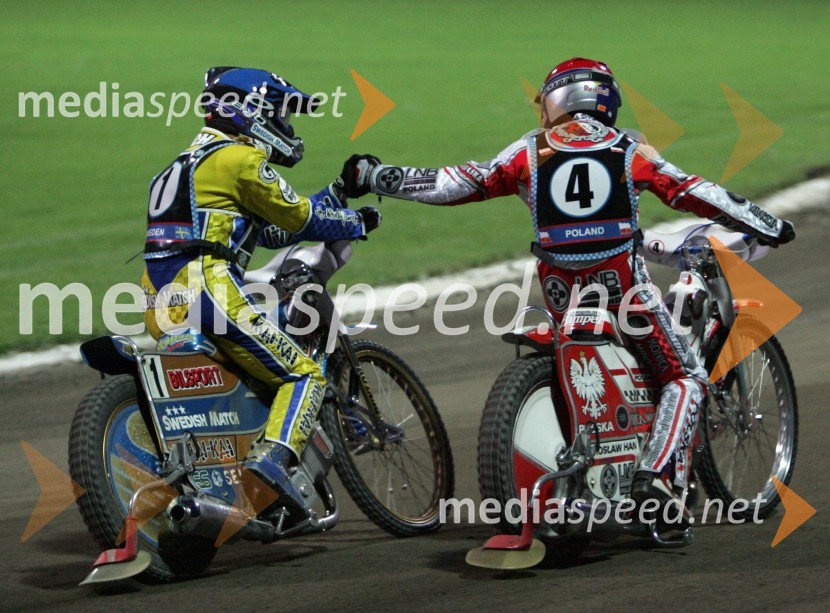 Tony Rickardsson (Švedska) in Jaroslaw Hampel (Poljska)SPEEDWAY, Ekipno svetovno prvenstvo 2005
