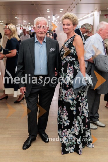 dr. Peter  Čeferin, pravnik, pisatelj;  Rija ČičVečer Puccinijeve glasbe, Ljubljana Festival