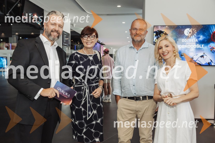  Igor Krmelj;  Saša  Einsiedler, mentorica za uspeh;  Zlatko Bojanović;  Suzana  Kozel, voditeljica, Jutro na PlanetuEkskluzivna premiera šova Poroka na prvi pogled