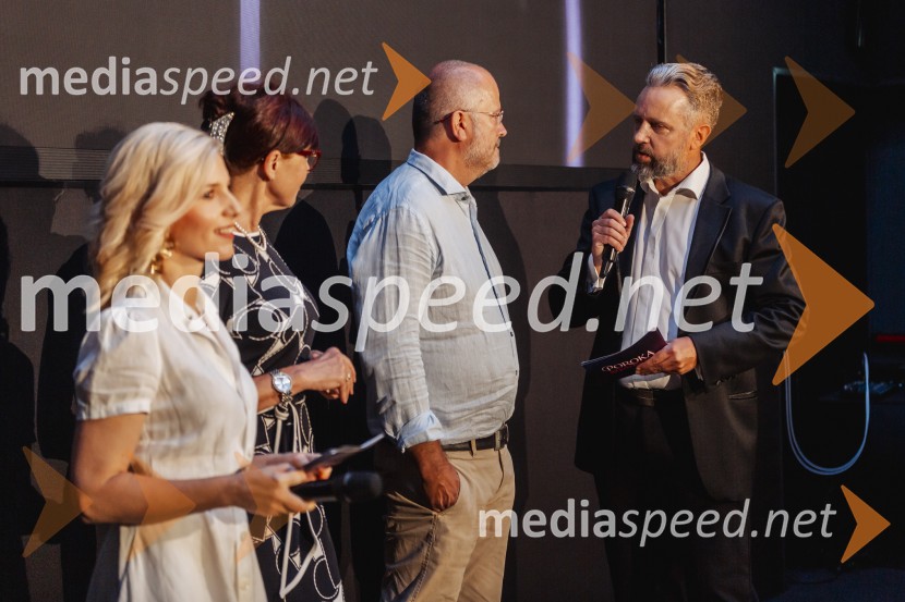  Suzana  Kozel, voditeljica, Jutro na Planetu;  Saša  Einsiedler, mentorica za uspeh;  Zlatko Bojanović;  Igor Krmelj, voditelj, Jutro na PlanetuEkskluzivna premiera šova Poroka na prvi pogled