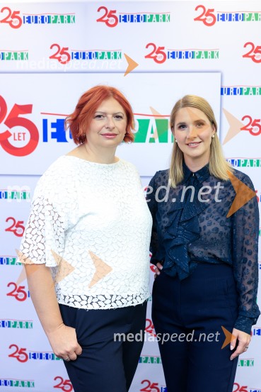  Simona Mandl, center managerka Europarka;  Vanja Bele Kovačič, vodja marketinga, EuroparkEuropark praznuje 25 let, novinarska konferenca