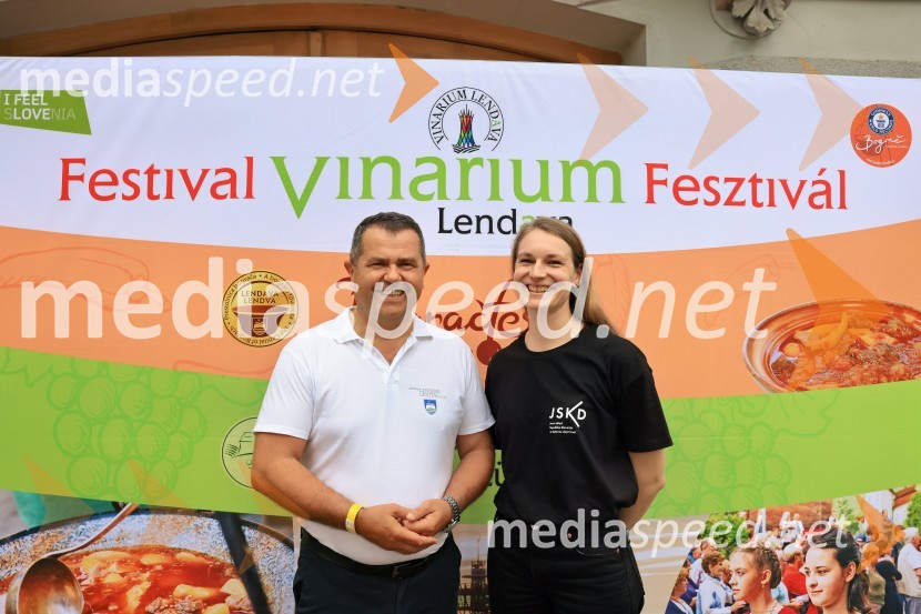  Janez Magyar, župan, Občina Lendava;  Nika Škof, predstavnica Javnega sklada Republike Slovenije za kulturne dejavnosti46. Lendavska trgatev 2025