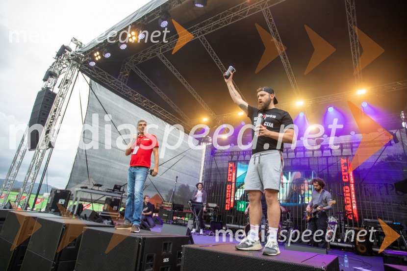  Bor Greiner, odgovorni urednik, Radio City;  David Gorinšek, moderator Radio CityRadio City 30 let z velikim koncertom pod Pohorjem