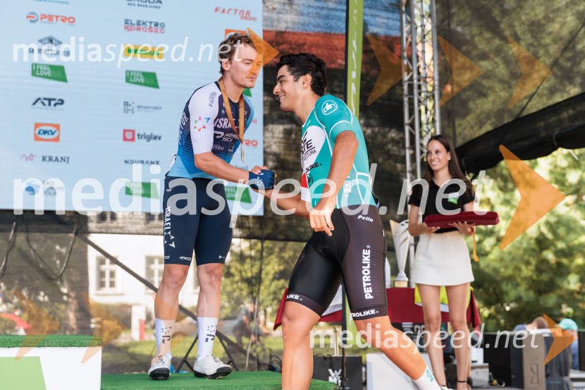  Riley Pickrell, kolesar;  José Juan Prieto, kolesar57. Velika nagrada Kranja, najstarejša slovenska kolesarska dirka