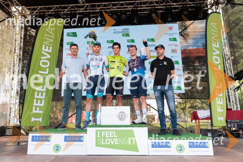  Matjaž Rakovec, župan Mestne občine Kranj;  Thomas Capra, kolesar;  José Juan Prieto, kolesar;  Riley Pickrell, kolesar;  ... 57. Velika nagrada Kranja, najstarejša slovenska kolesarska dirka